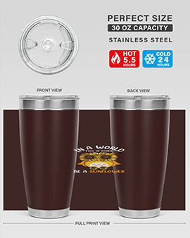 Sunflower Owl In A World A TurtleRabbit 18#- owl- Tumblers