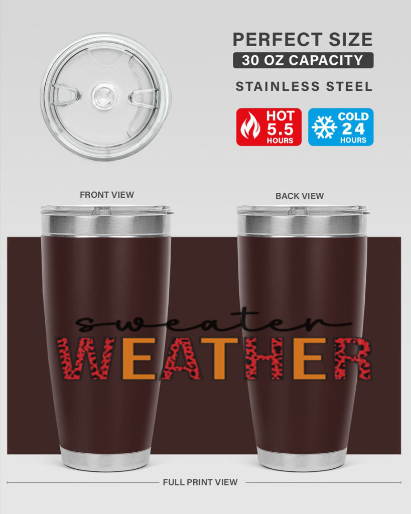 Sweater Weather 587#- fall- Tumbler