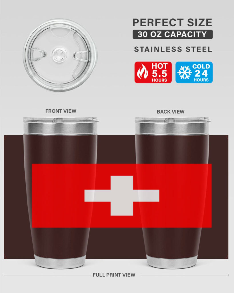 Switzerland 28#- world flags- Tumbler