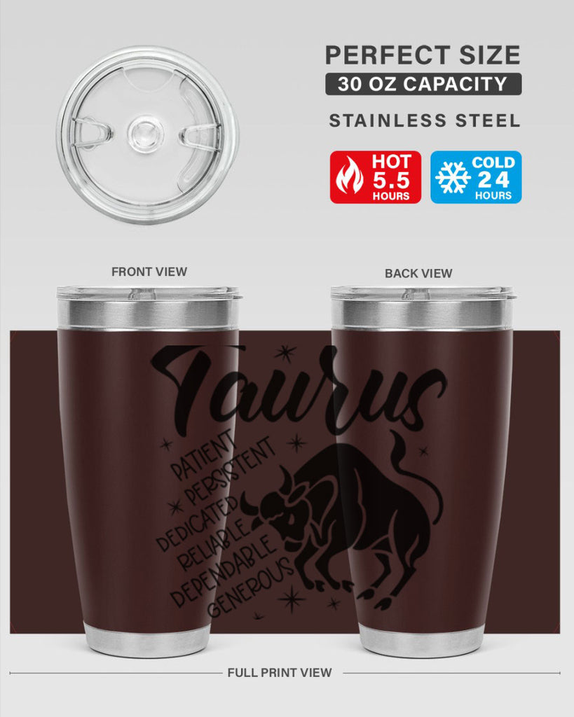 Taurus 492#- zodiac- Tumbler
