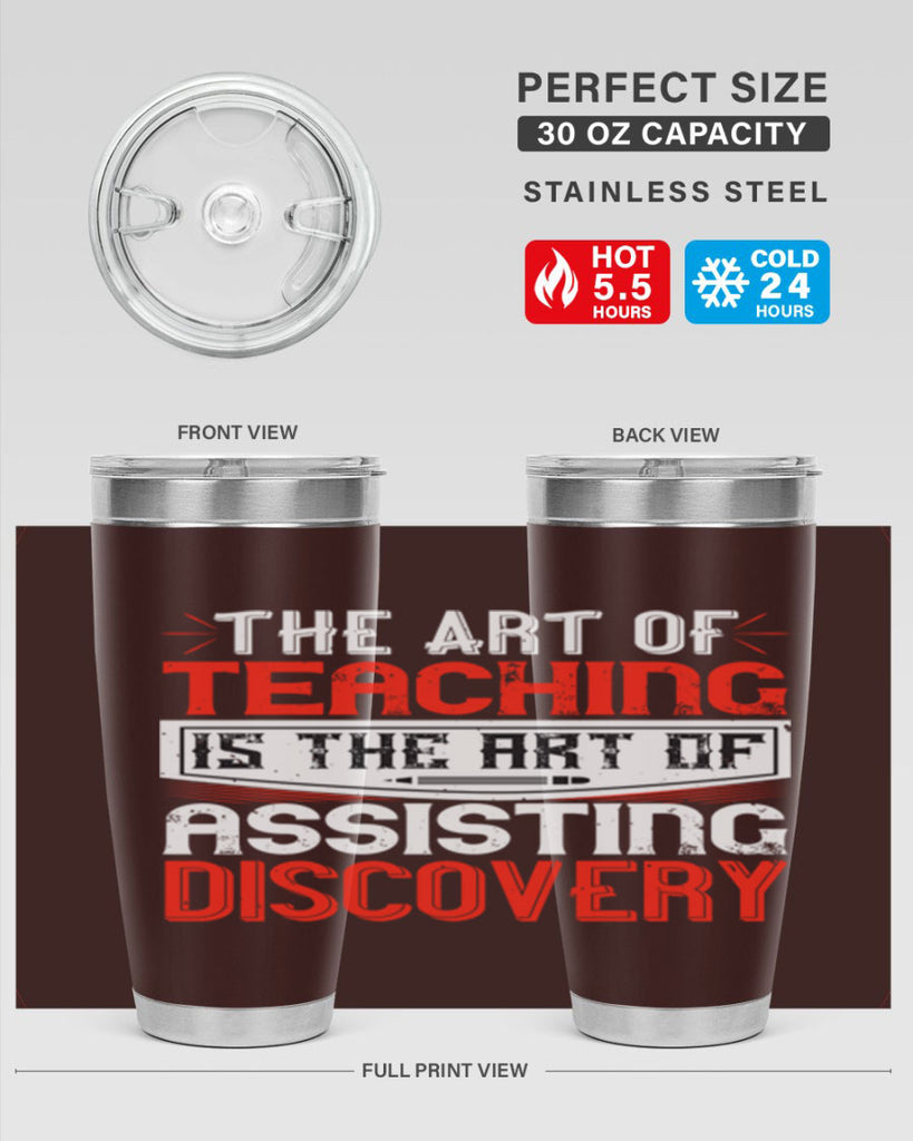 The art of teaching is the art of assisting discovery Style 6#- teacher- tumbler