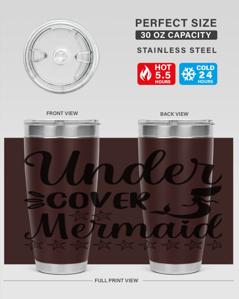 Under cover mermaid 650#- mermaid- Tumbler