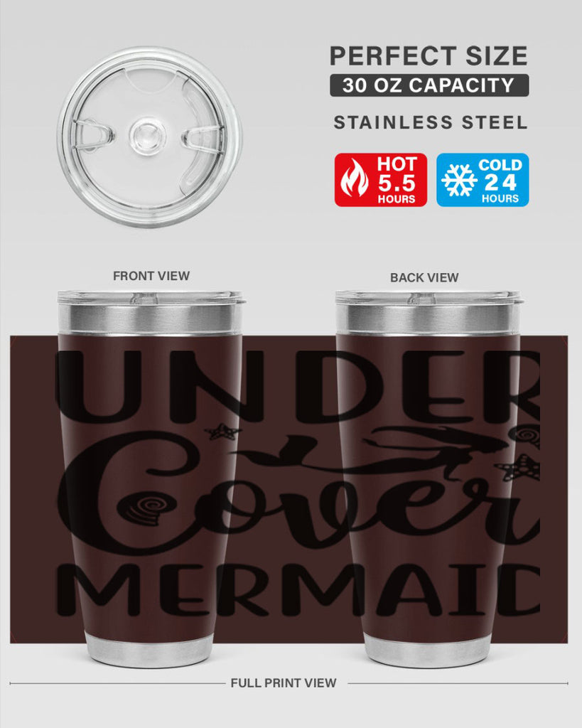 Under cover mermaid design 655#- mermaid- Tumbler