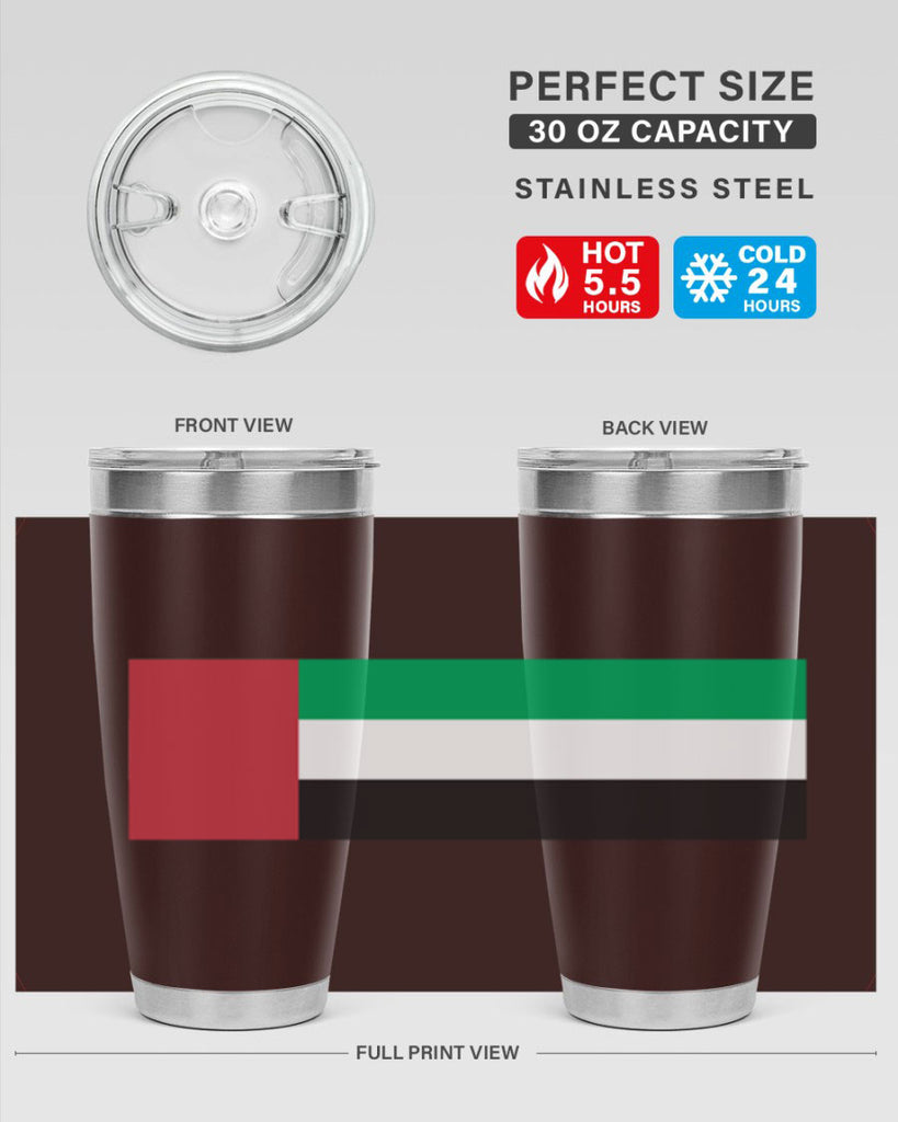 United Arab Emirates 12#- world flags- Tumbler