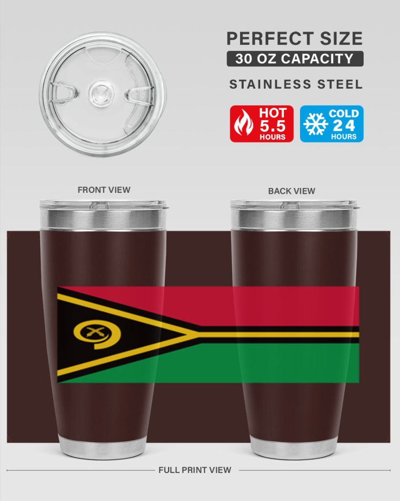 Vanuatu 7#- world flags- Tumbler