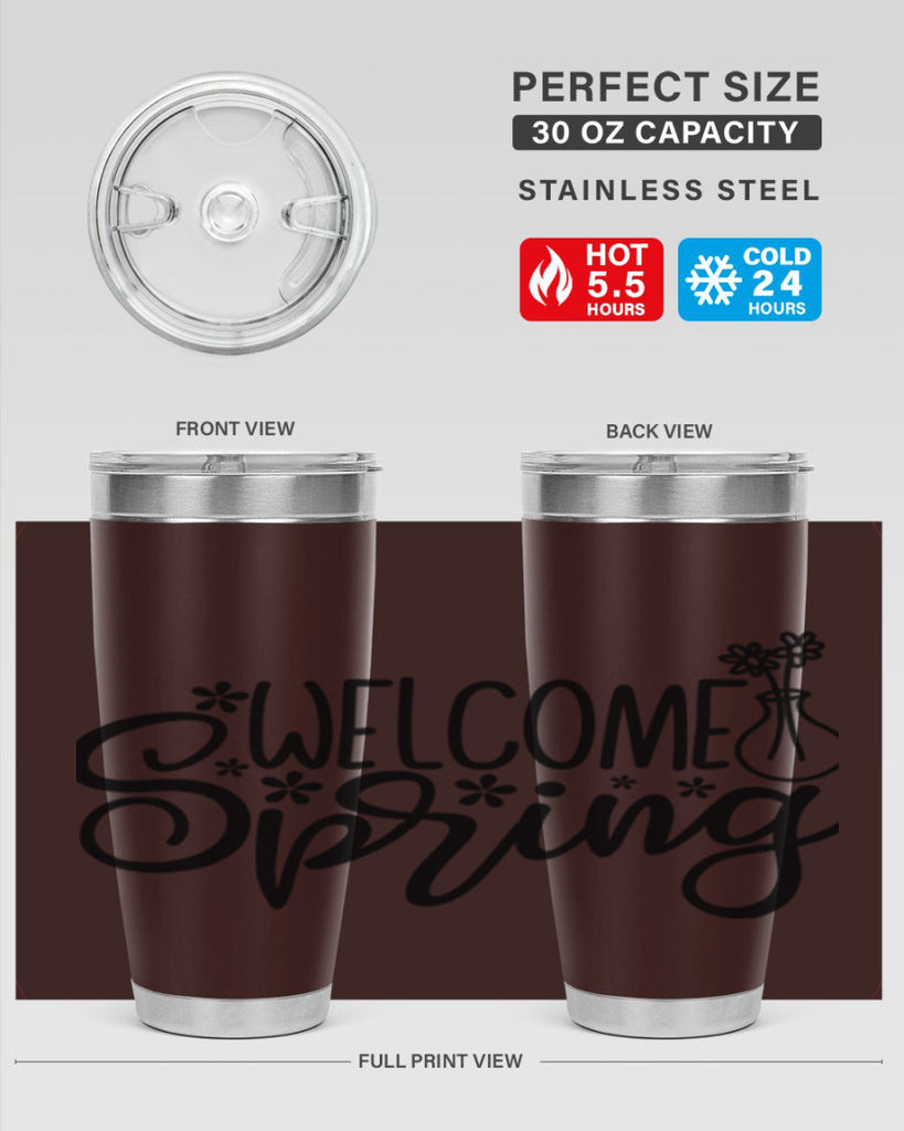Welcome spring  design 599#- spring- Tumbler