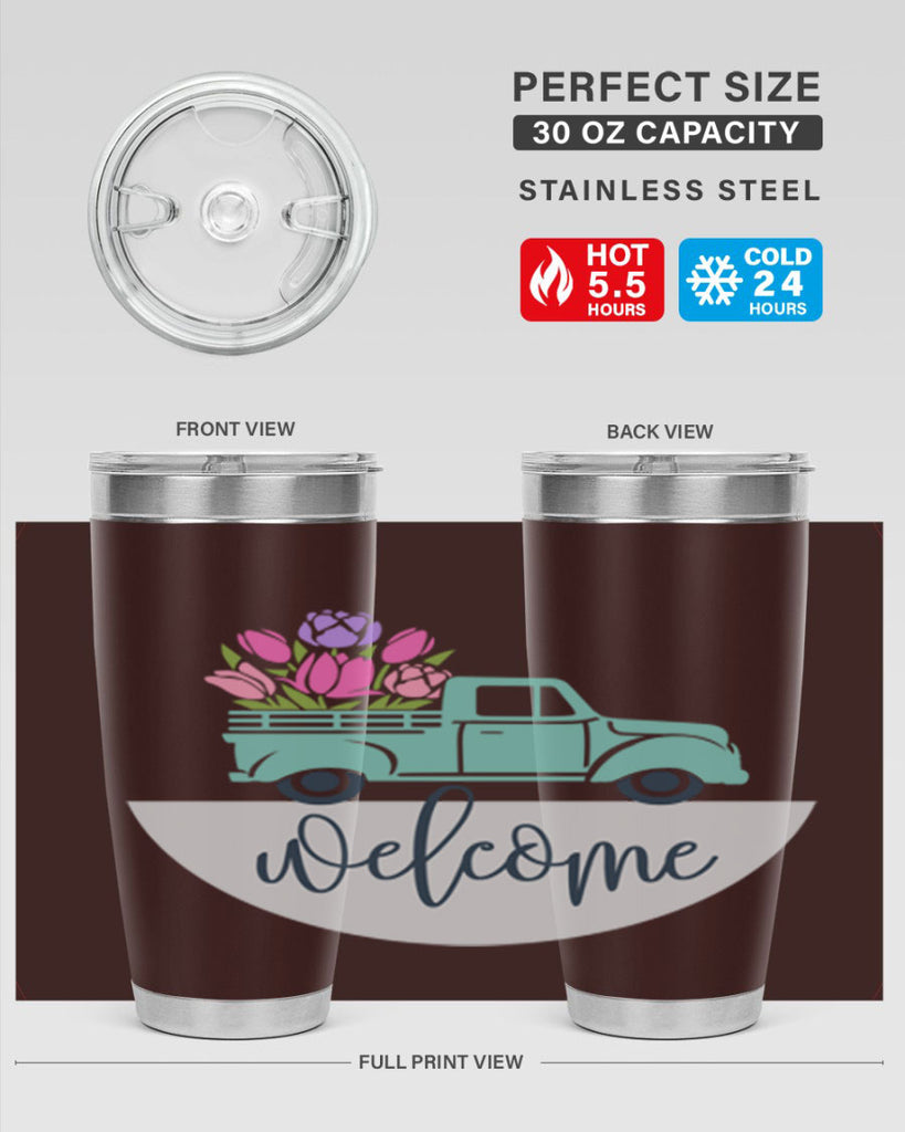 Welcome spring truck579#- spring- Tumbler