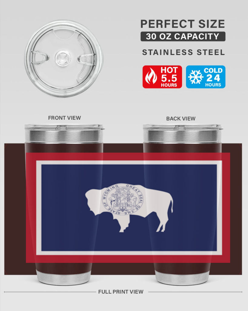 Wyoming 1#- stateflags- Tumbler