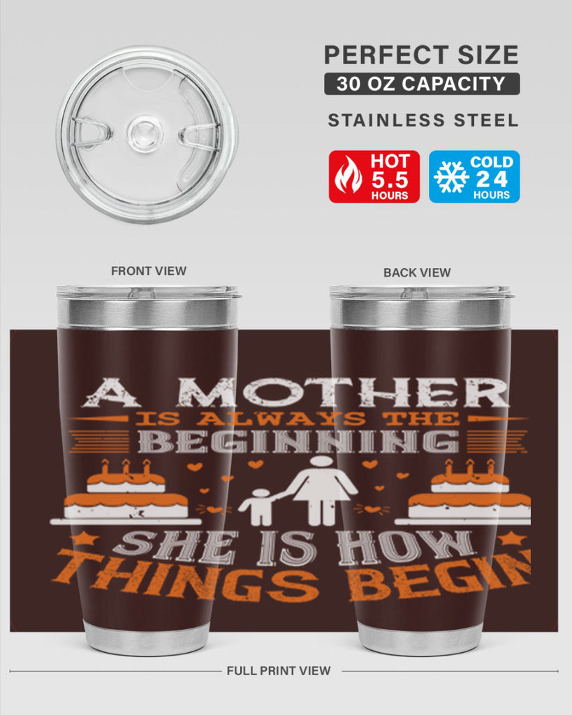 a mother is your first friend 12#- mothers day- Tumbler