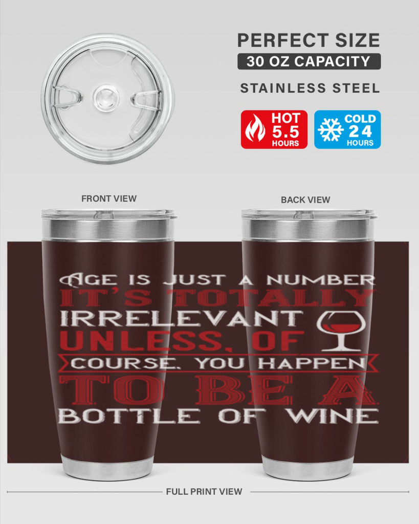 age is just a number its totaly 92#- wine- Tumbler