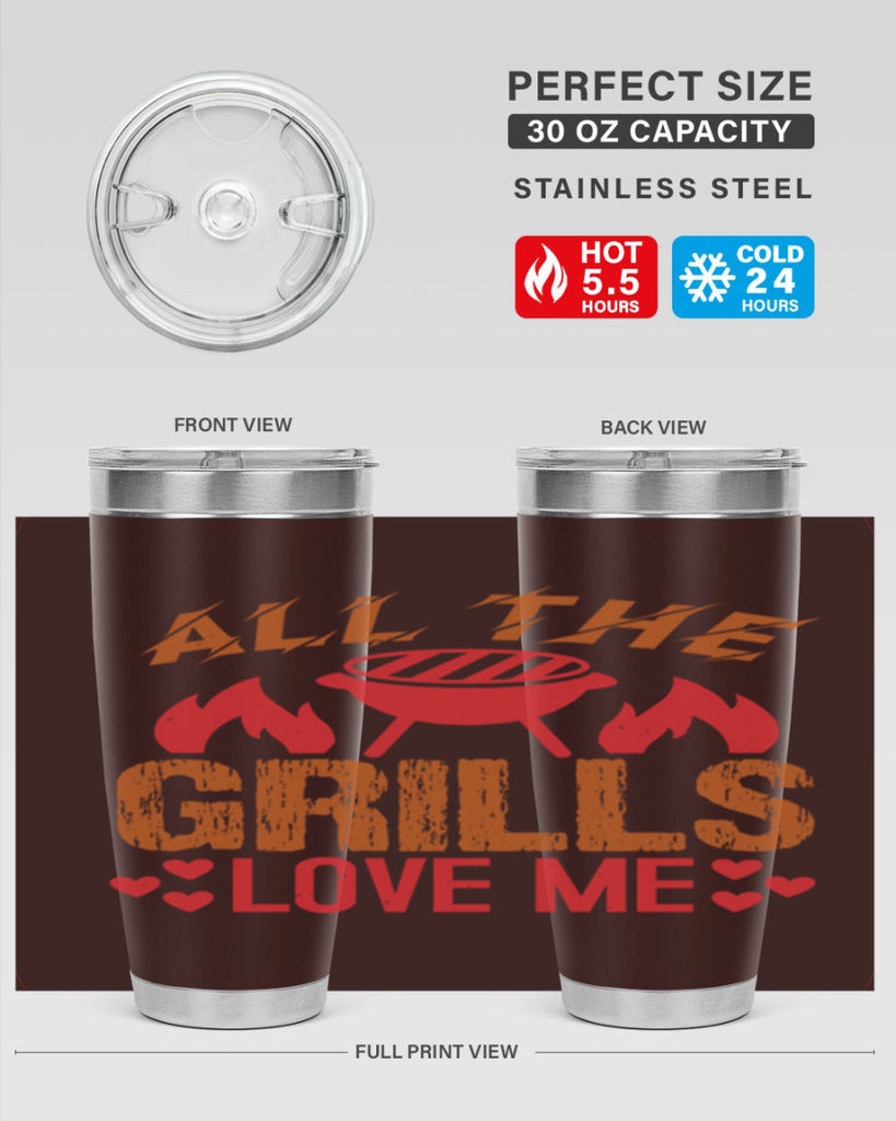 all the grills love me 50#- bbq- Tumbler