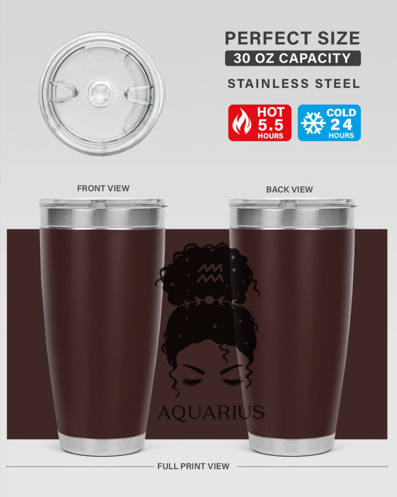 aquarius 81#- zodiac- Tumbler