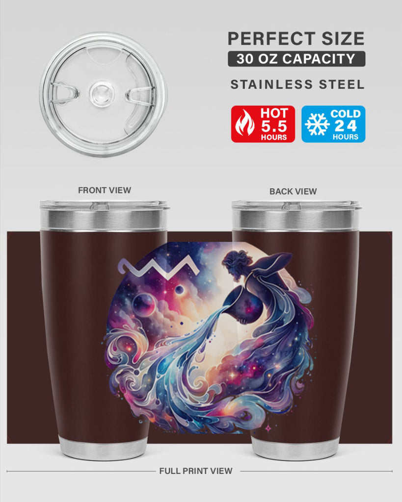 aquarius 89#- zodiac- Tumbler