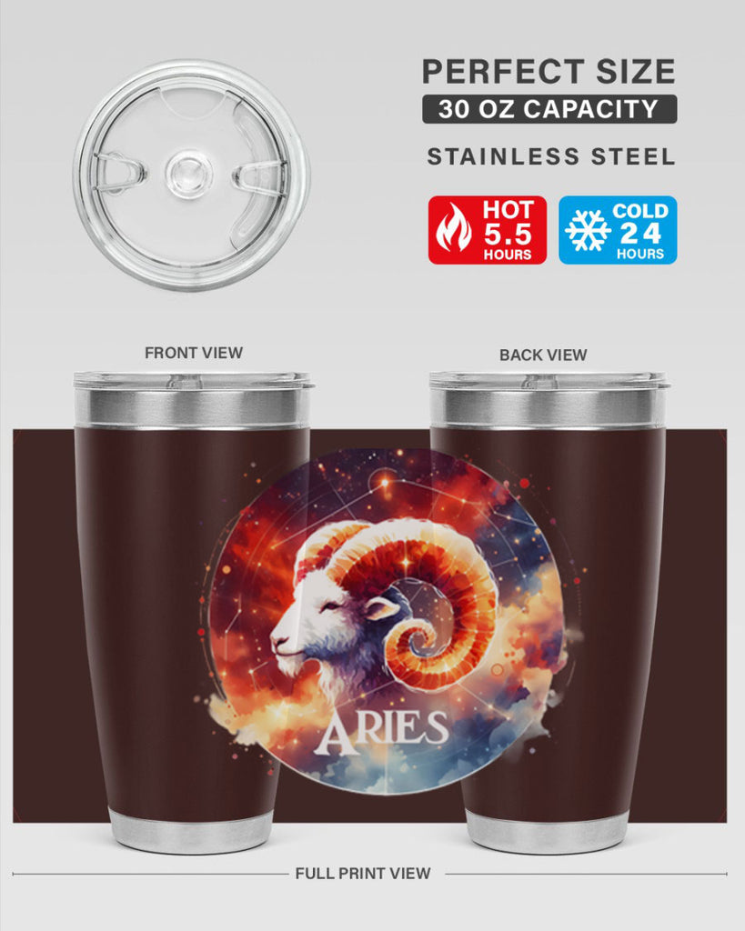 aries 128#- zodiac- Tumbler