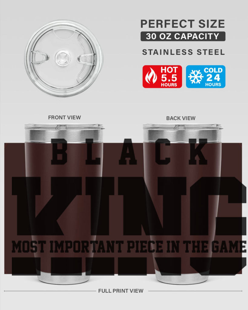 black king 233#- black words phrases- Cotton Tank