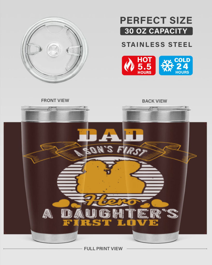 dad a son’s first hero 245#- fathers day- Tumbler