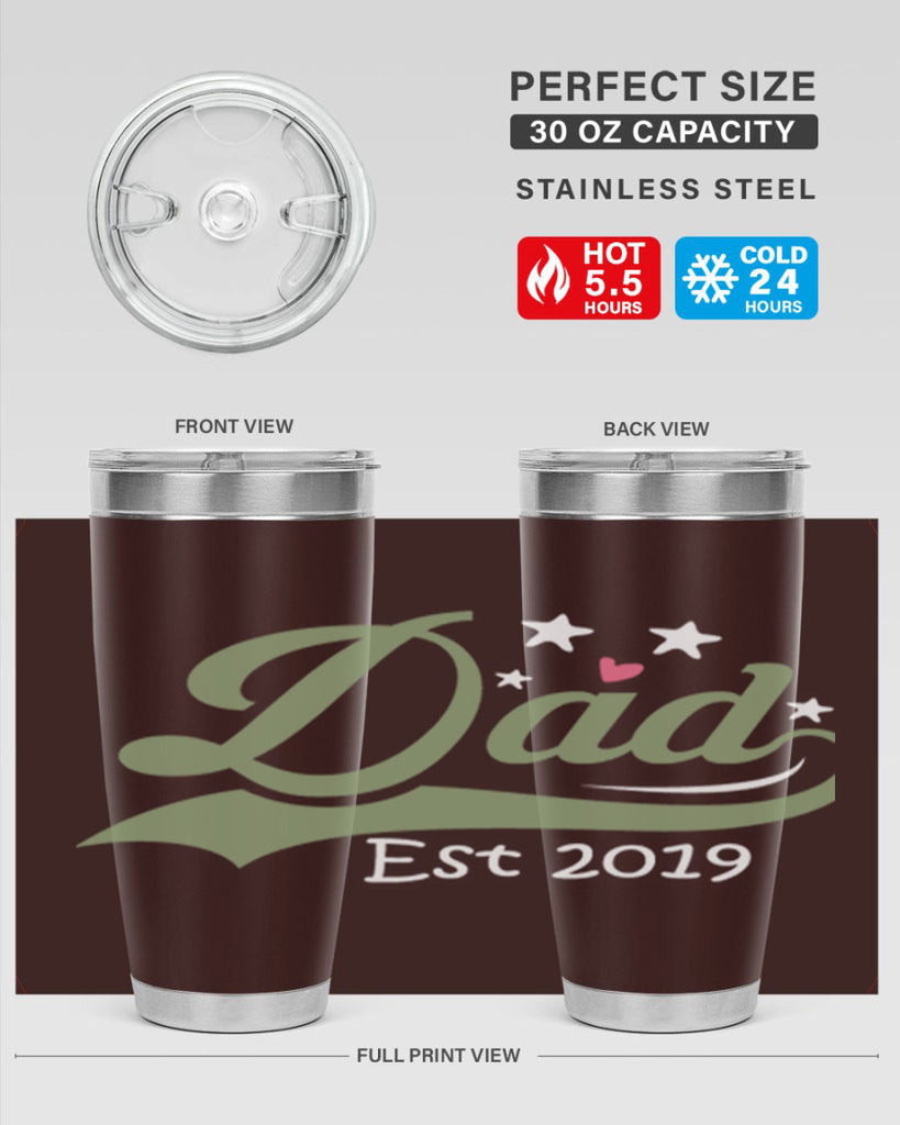 dad est 101#- fathers day- Tumbler