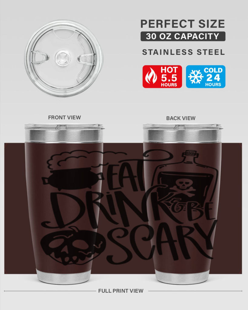 eat drink be scary 78#- halloween- Tumbler