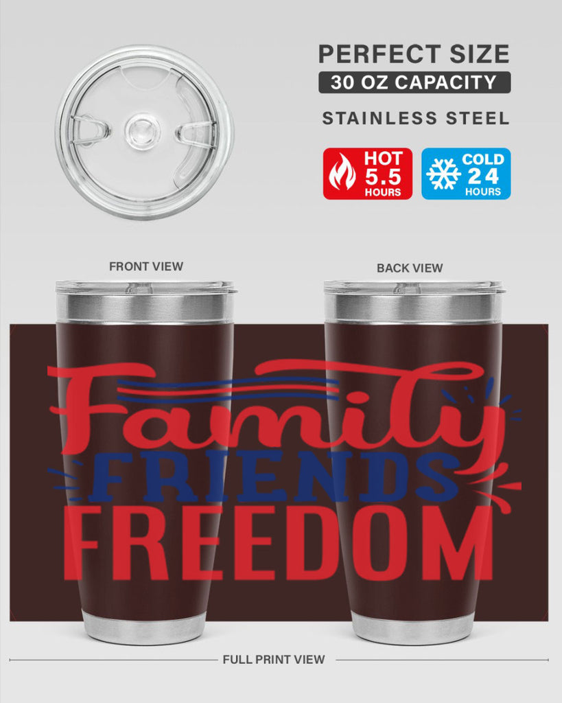 family friends freedom Style 48#- Fourt Of July- Tumbler