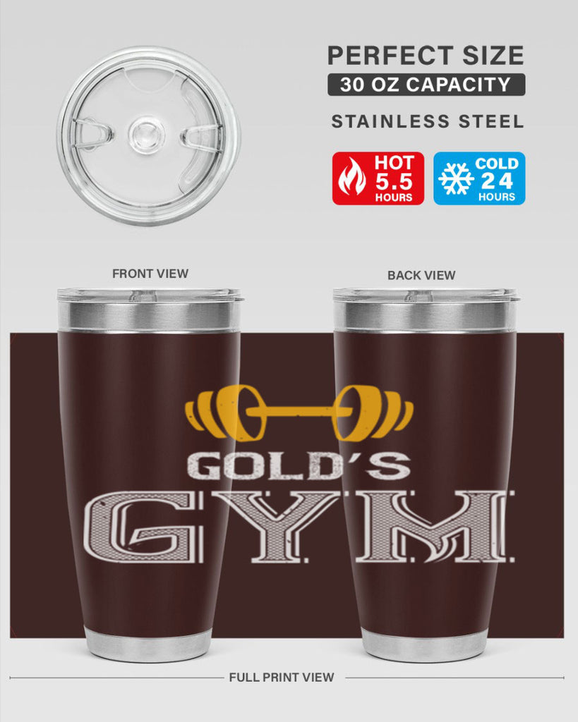 gold gym 101#- gym- Tumbler