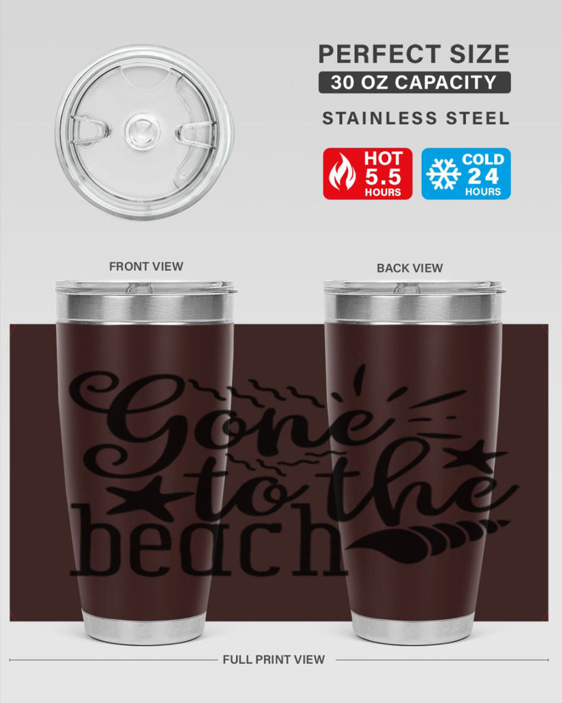 gone to the beach Style 100#- summer- Tumbler