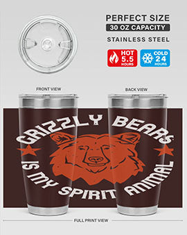grizzly bears is my spirit animal 13#- Bears- Tumbler
