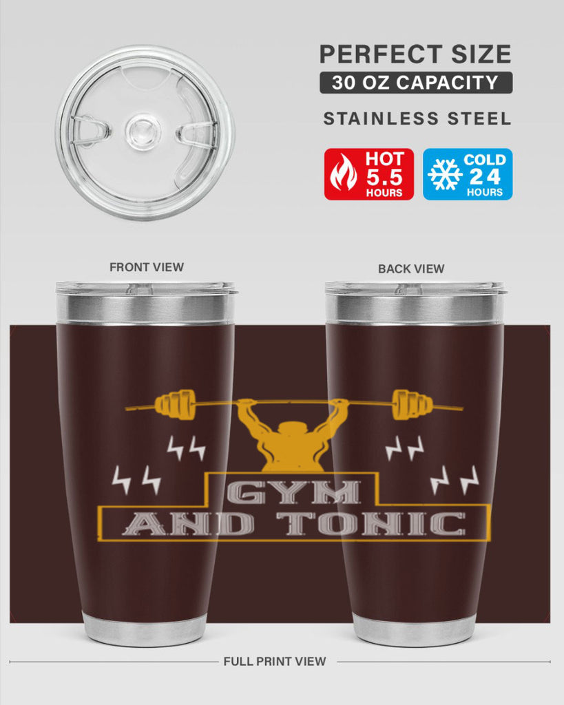 gym and tonic 100#- gym- Tumbler