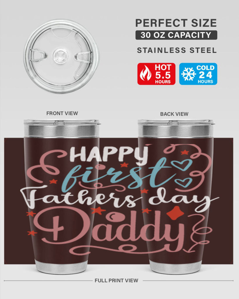 happy first fathers day daddy 90#- fathers day- Tumbler