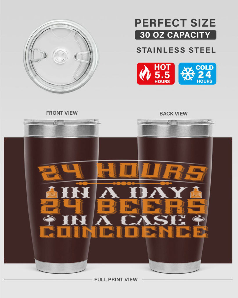 hours in a day beers in a case coincidence 56#- drinking- Tumbler