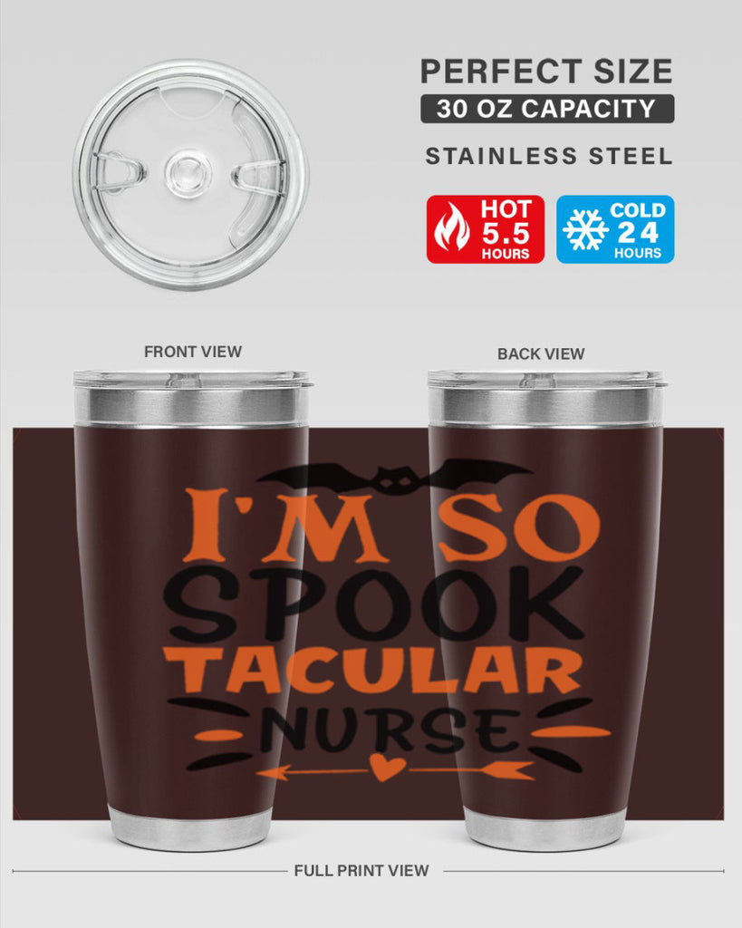 im so spooktacular nurse 111#- halloween- Tumbler