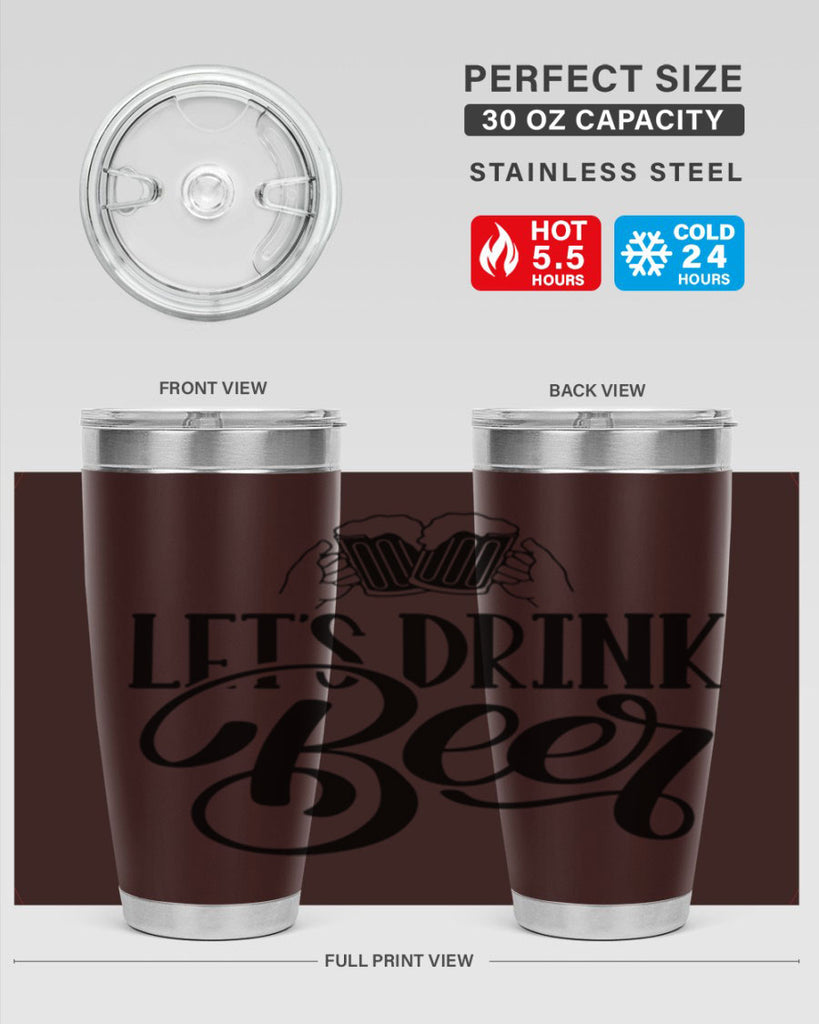 lets drink beer 29#- beer- Tumbler