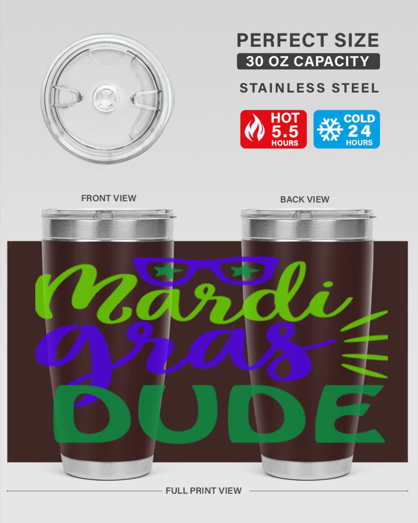 mardi gras dude 10#- mardi gras- Tumbler