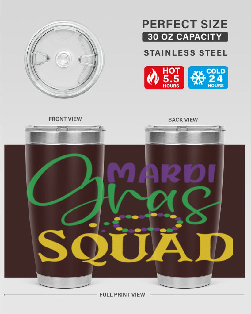 mardi gras squad 78#- mardi gras- Tumbler