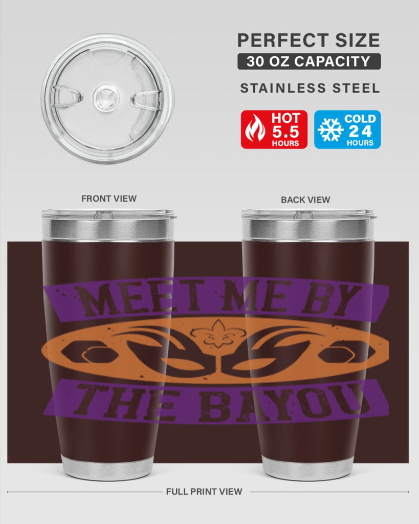meet me by the bayou 45#- mardi gras- Tumbler