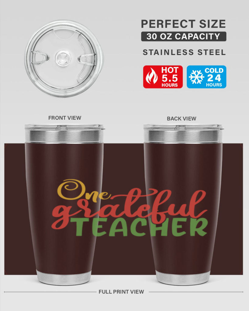one grateful teacher Style 168#- teacher- tumbler