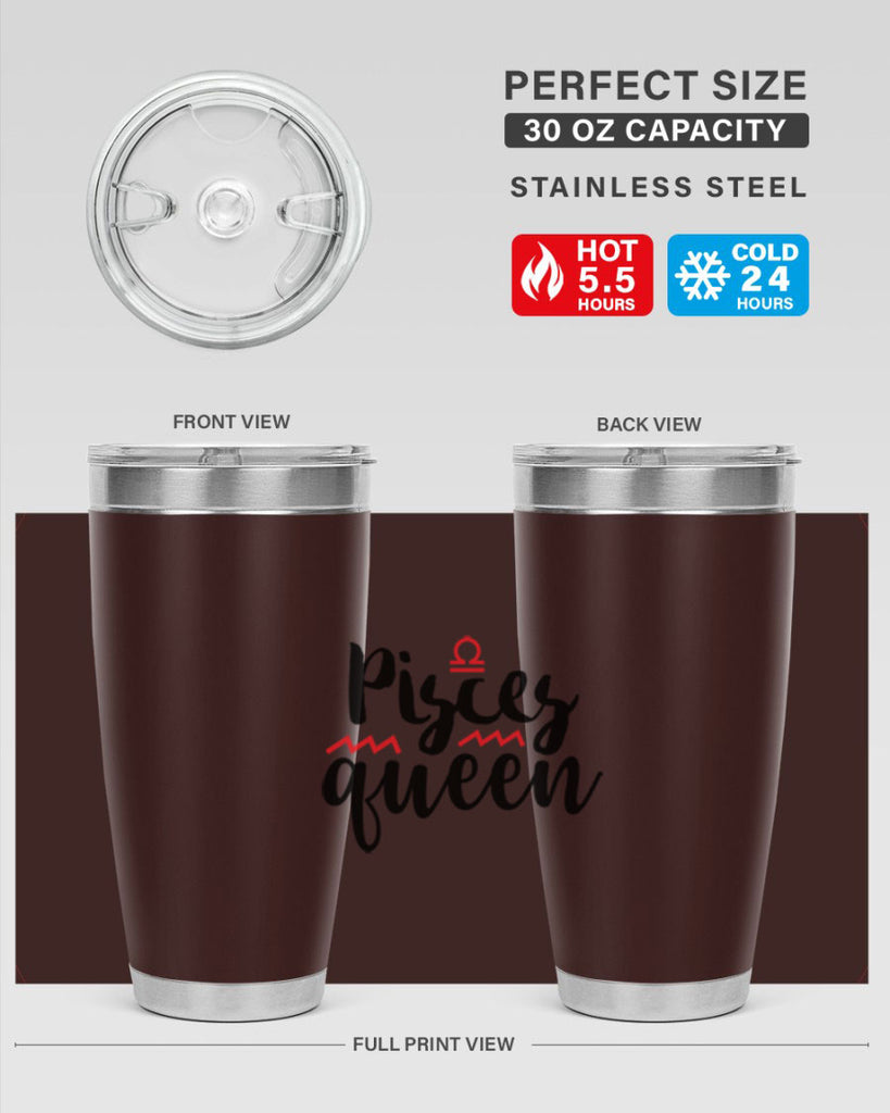 pisces queen 368#- zodiac- Tumbler