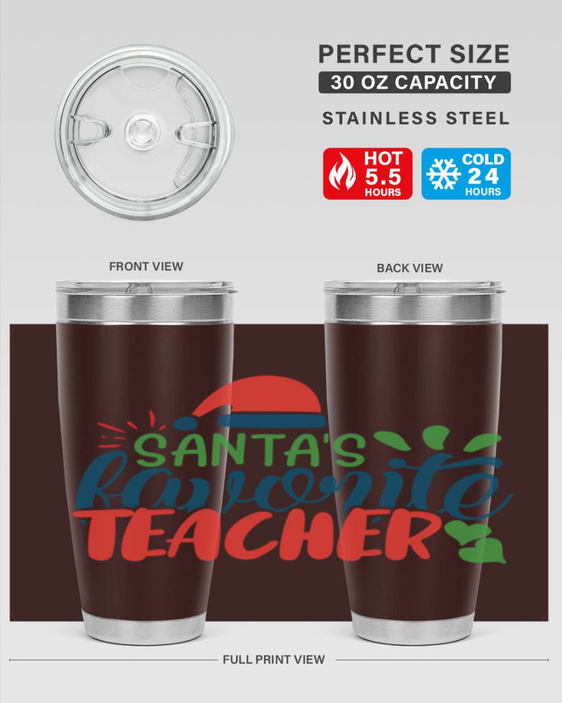 santas favorite teacher Style 151#- teacher- tumbler