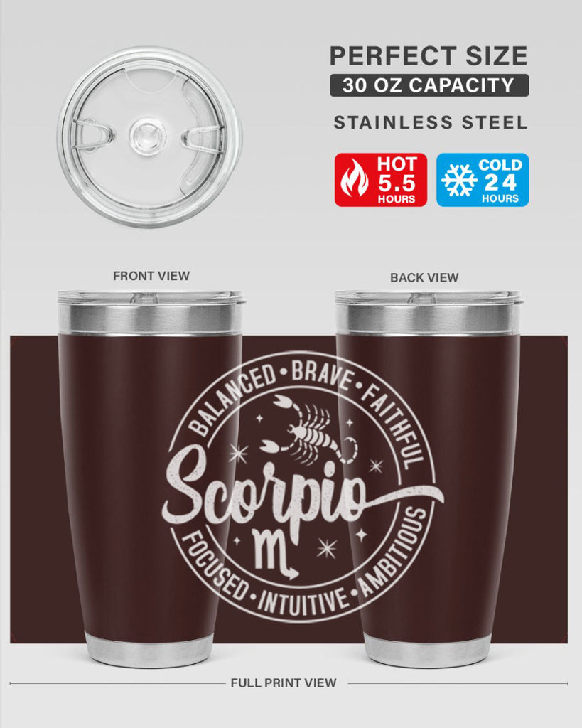 scorpio 439#- zodiac- Tumbler