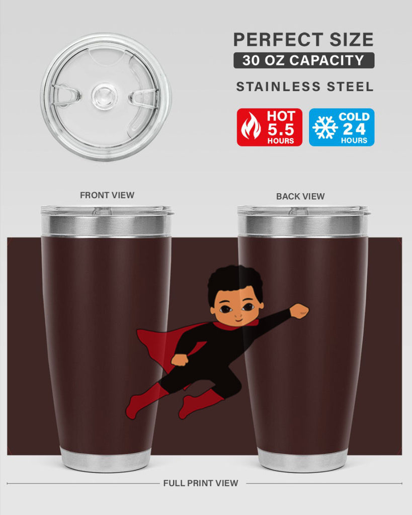 super kid 9#- black men - boys- tumbler