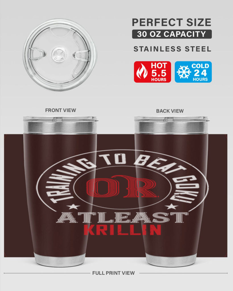 training to beat goku or atleast krillin 60#- gym- Tumbler