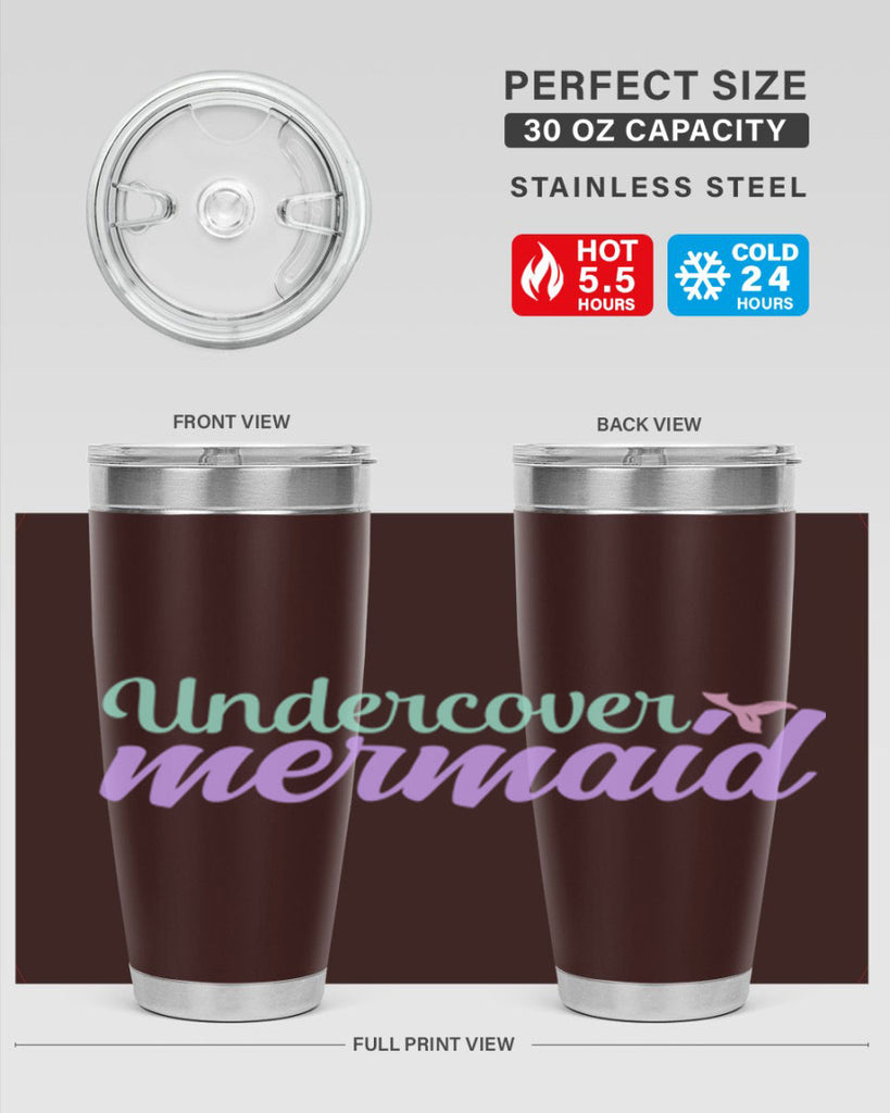 undercover mermaid 8#- mermaid- Tumbler