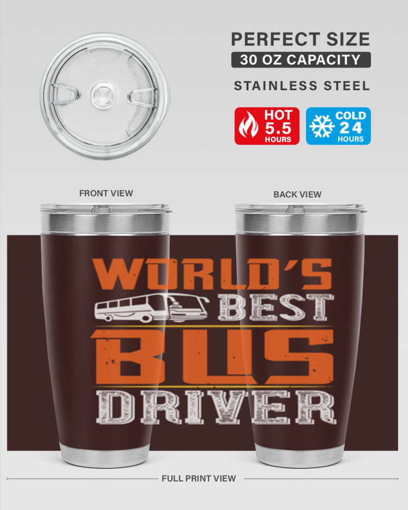 world’s best bus driver Style 4#- bus driver- tumbler