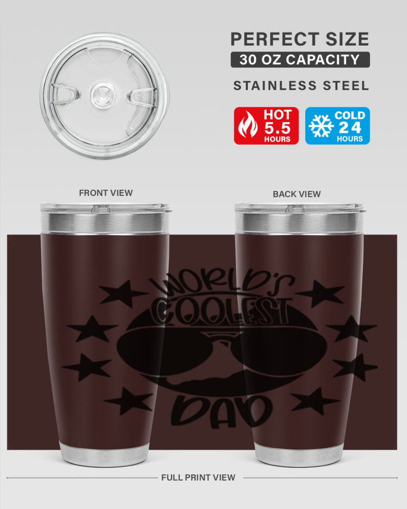worlds coolest dad 11#- fathers day- Tumbler