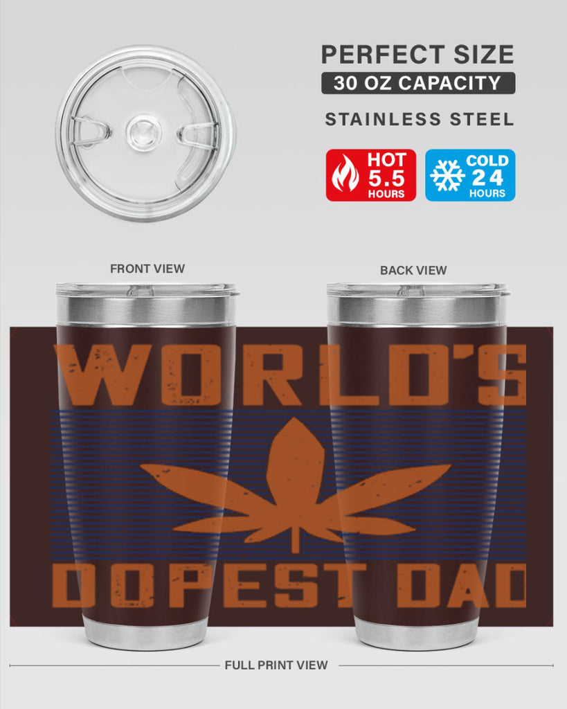 worlds dopest dad 148#- fathers day- Tumbler