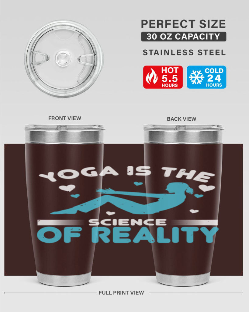 yoga is the science of reality 16#- yoga- Tumbler