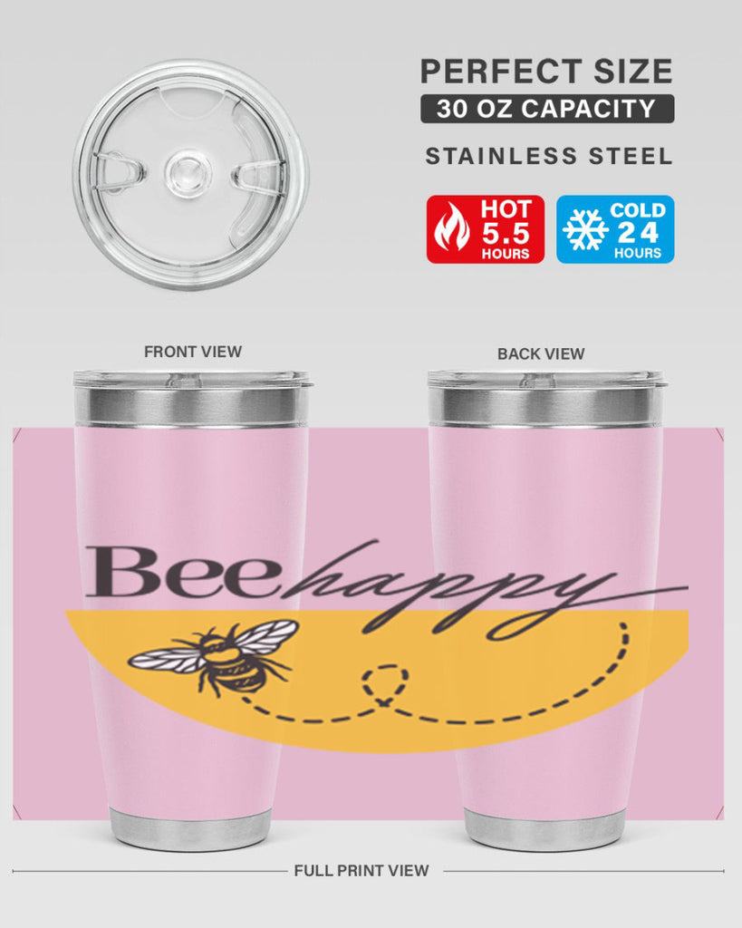 Bee Happy30#- spring- Tumbler