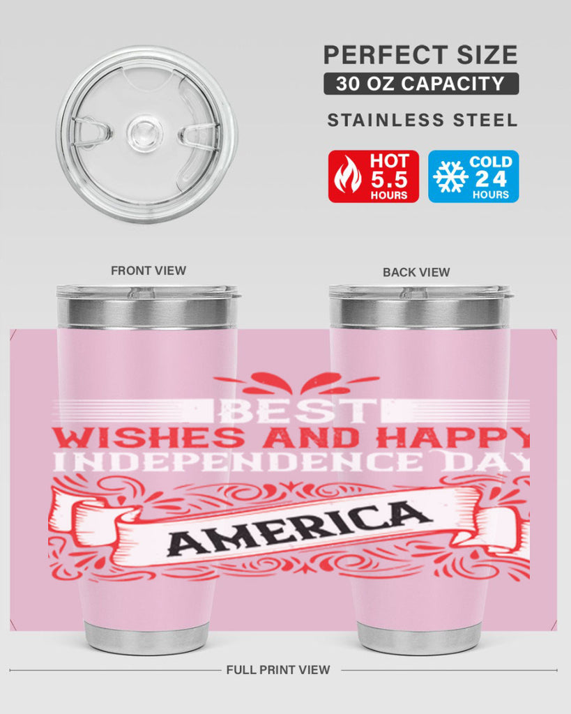 Best wishes and happy Independence Day america Style 86#- Fourt Of July- Tumbler