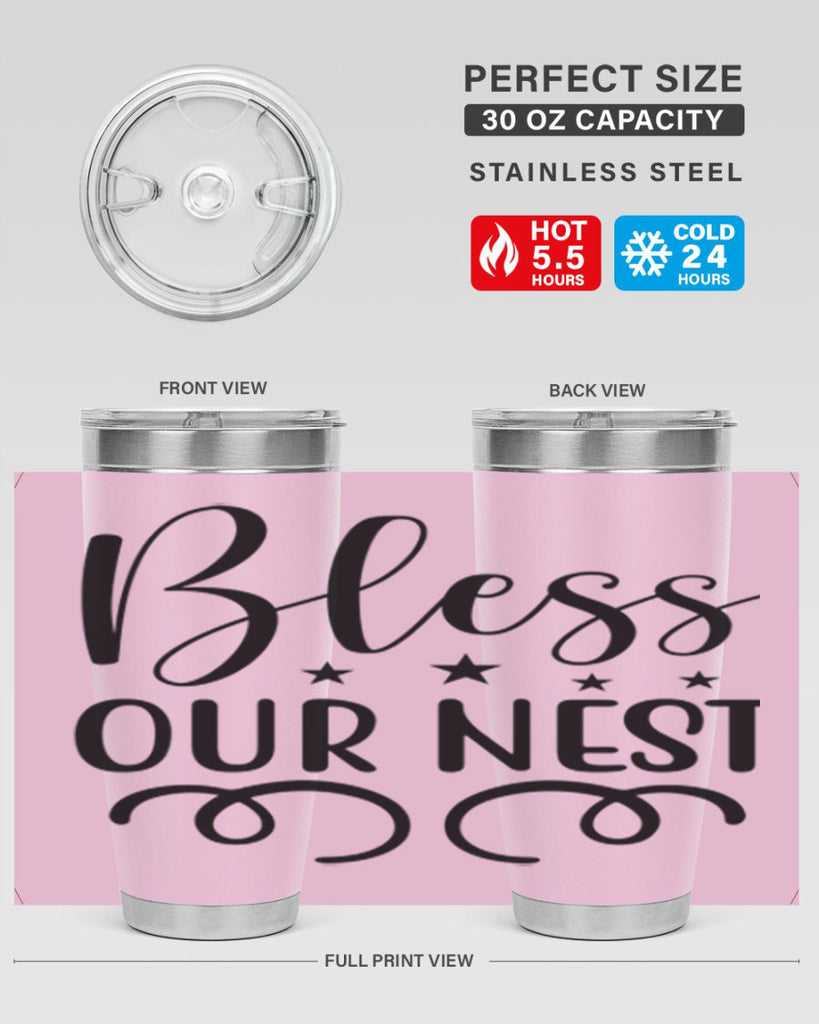 Bless Our Nest 50#- spring- Tumbler