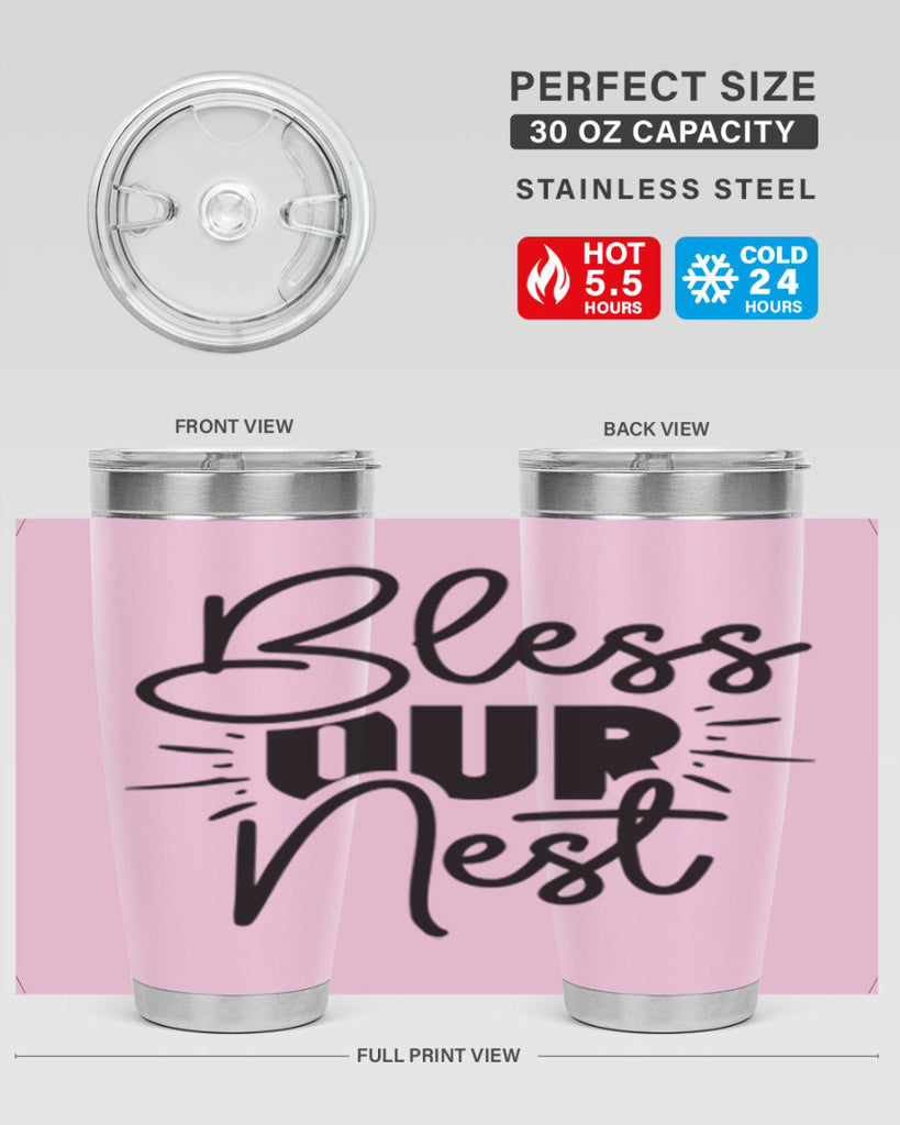 Bless Our Nest 52#- spring- Tumbler