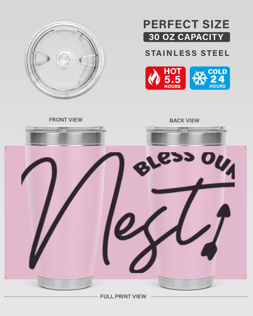 Bless Our Nest55#- spring- Tumbler